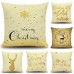 Christmas Xmas Linen Cushion Cover Throw Pillow Case Home Festive Decor 18*18"   391918314752